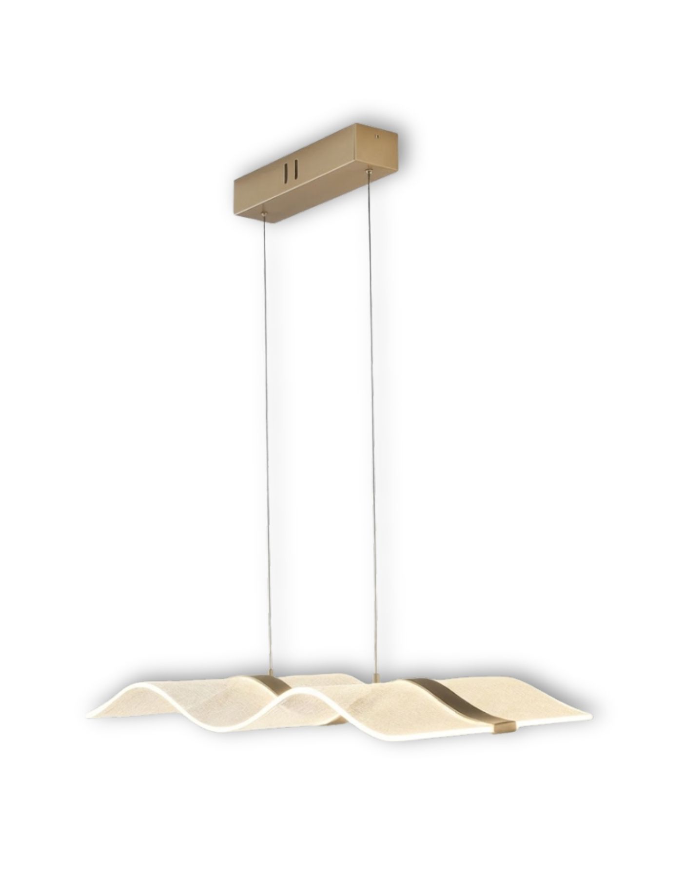 Lustre Ondulado Dourado 110V/220V Modelo 8111-460
