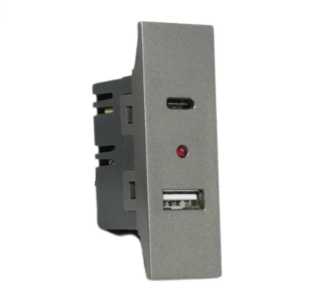 Módulo Usb Linha MelodyPro Preto e Cinza