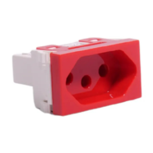 Tomada 220w Linha FusionPro Vermelho