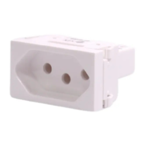Tomada 110w Linha InnovaPro Branco e Preto