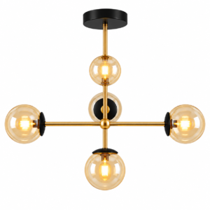 Lustre 1440 Preto com Cobre