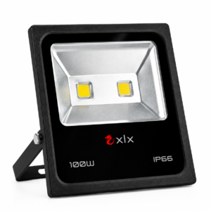 Refletor Led 100W Branco Quente Slim
